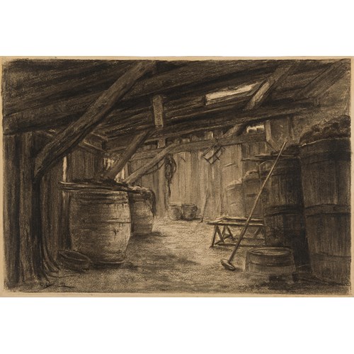 The Interior of a Barn